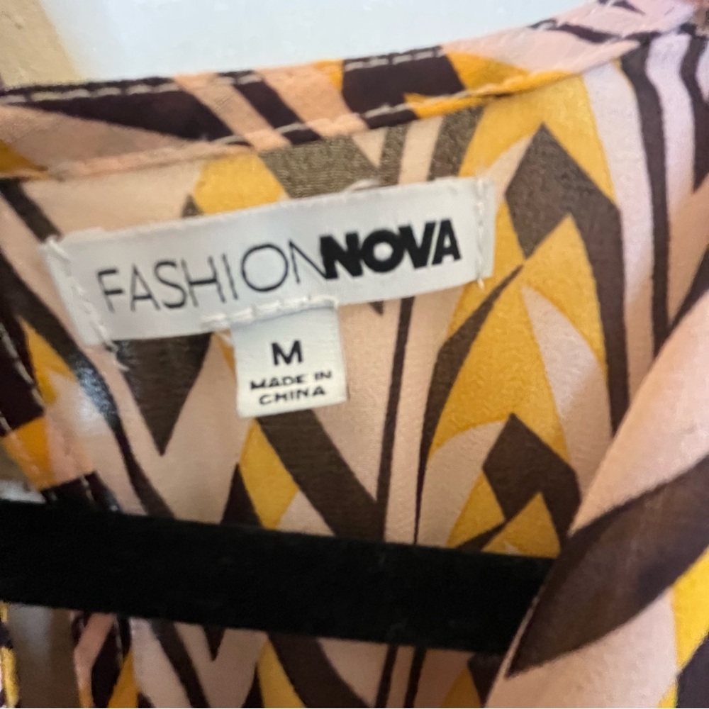 Fashion Nova Breaking Free Plunge Maxi Sundress Sz M - Picture 11 of 12